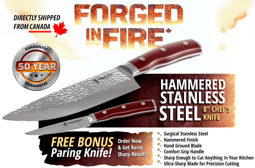 The Forged in Fire Chef Knife Set As Seen on TV - SOLD OUT in most